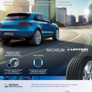 Michelin XL Latitude Sport 3 Jlr (Dt) 225/65R17 106V