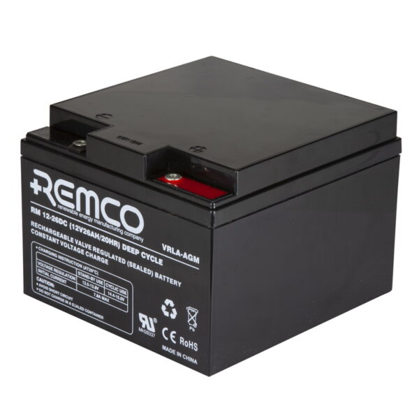 Remco AGM Deep Cycle Battery RM12-26DC