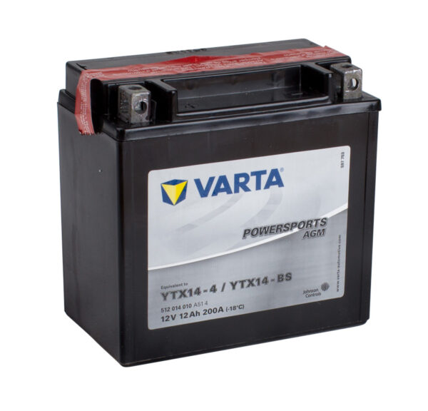 Varta Powersports Battery YTX14-4