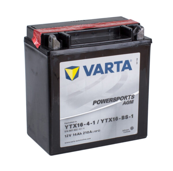 Varta Powersports Battery YTX16-4