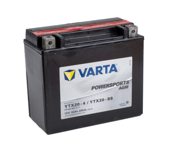 Varta Powersports Battery YTX20-4