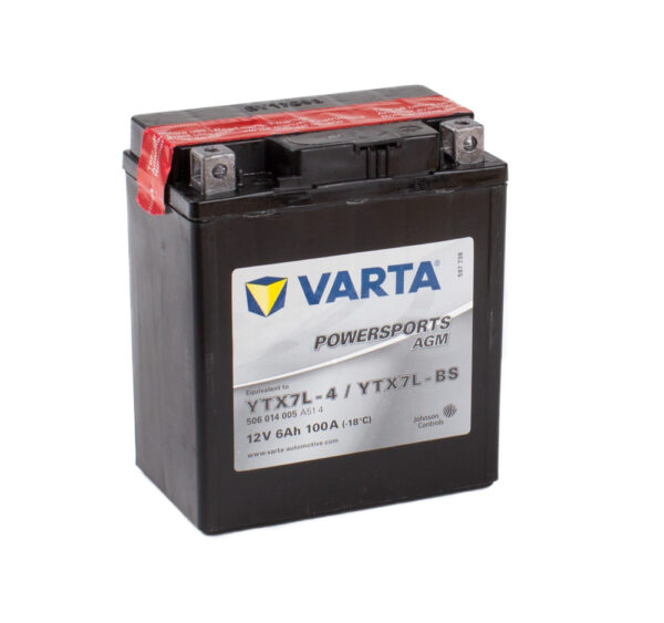 Varta Powersports Battery YTX7L-4