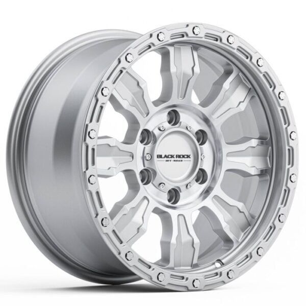 Black Rock Venture SILVER MACHINED 20×9 6×139.7 20PP