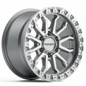 Black Rock Cobra Silver Machined 17×9 6×139.7 25PP