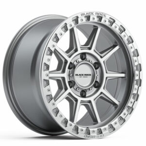 Black Rock Gunner Silver Machined 17×9 6×139.7 20PP