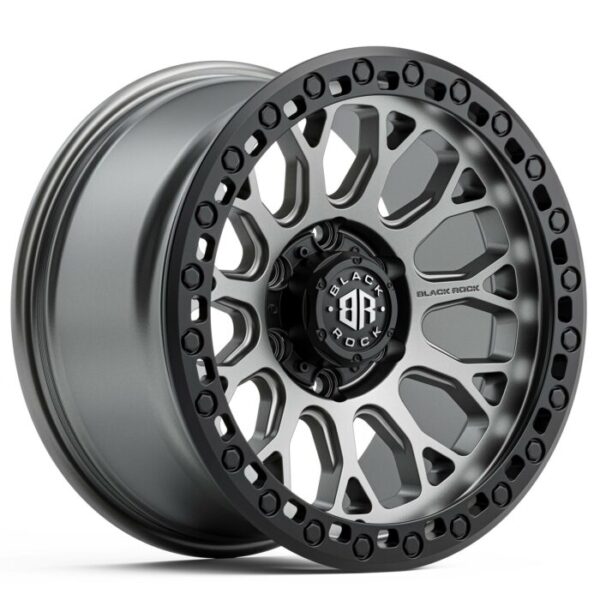 Black Rock Spider Gunmetal Grey 18×9 6×139.7 35PP