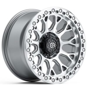 Black Rock Spider SILVER MACHINED 17×9 6×139.7 12PP