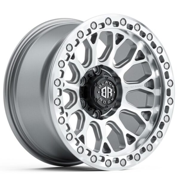 Black Rock Spider SILVER MACHINED 18×9 6×139.7 12PP