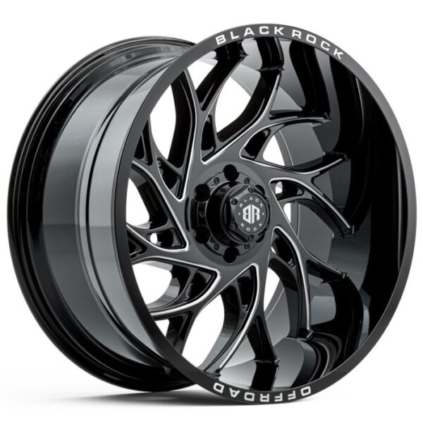 Black Rock Stryker GLOSS BLACK 22×11.5 6×139.7 -25PP