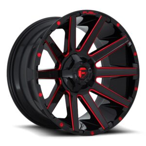 Fuel D643 | Contra BLACK MILLED 22×10 5×114 -114x5P