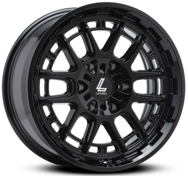 Lenso Hurricane GLOSS BLACK 17×9 6×139 12P