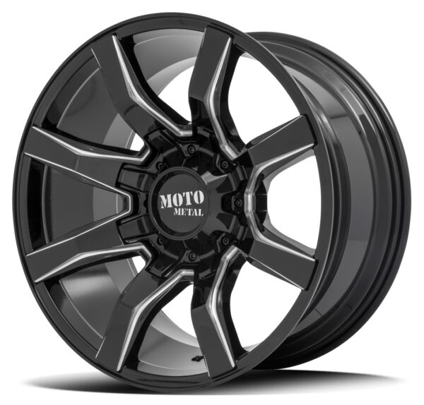 Moto Metal MO804 | Spider BLACK MILLED 20×9 5×150 18P