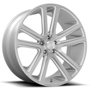 Dub S257 | Flex SILVER BRUSHED 22×9.5 6×139 25P