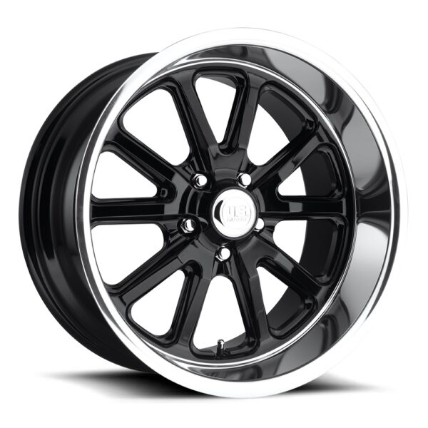 US Mags U121 | Rambler BLACK POLISH 17×7 5×475 1P