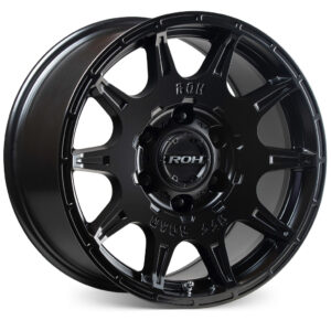 ROH Alloy Invader Matt Black 16×8 6×139.7 30P