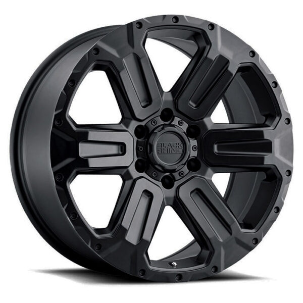 Black Rock Black Rhino Wanaka Matt Black 18×9 6×139.7 12P