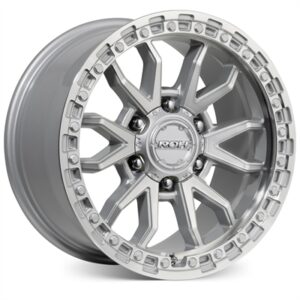 ROH Alloy Raid Silver w/Machined 17×9 6×139.7 35P