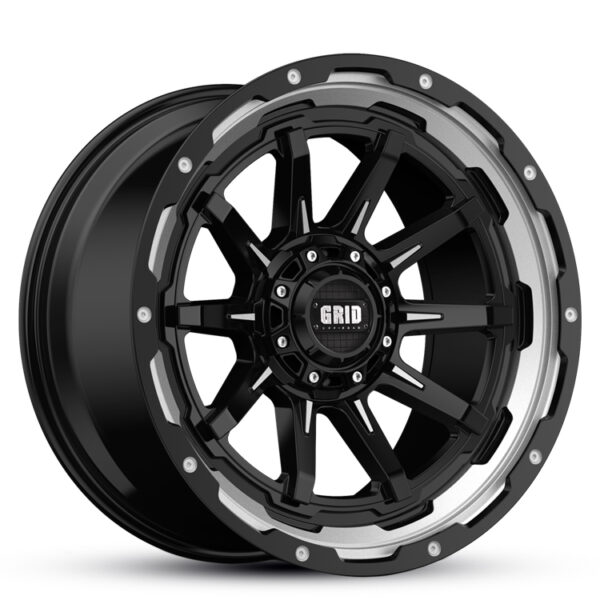 Grid GD17 35 GLOSS BLACK 18×9 6×139.7 35P