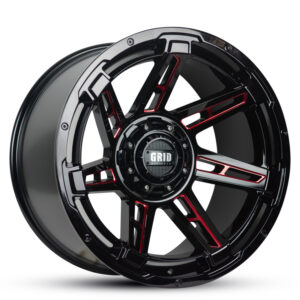 Grid GD12 -44 GLOSS BLACK 22×12 5×127 -44P