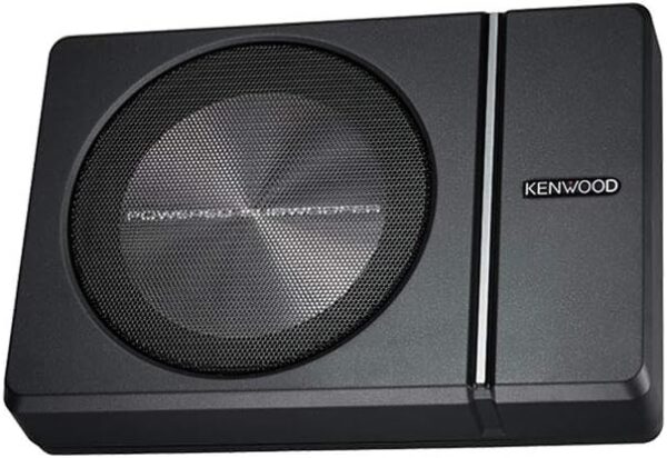 Kenwood KSC-PSW8 250W Max (150W RMS) Single 8 inch Under Seat Powered Subwoofer