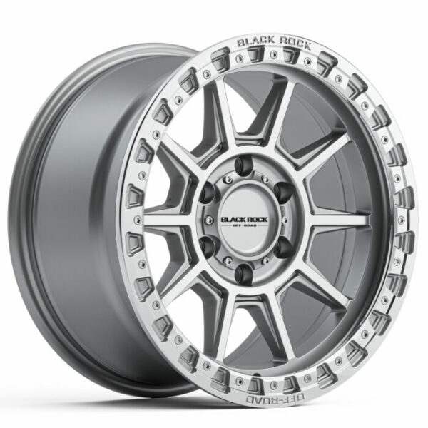 Black Rock Gunner Silver Machined 16×7 5×139.7 0PP