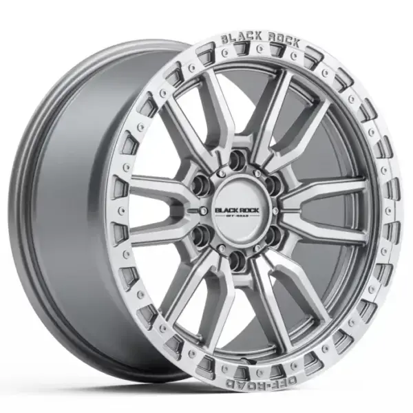 Black Rock Rambler SILVER MACHINED 17×8.5 6×139.7 30PP