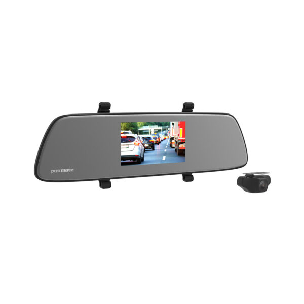 Parkmate MCPK-502DVR 5.0” Touch Screen DVR Mirror with Full HighDefintion Front & Rear Cameras