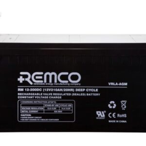 Remco AGM Deep Cycle Battery RM12-200DC