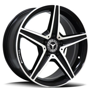 Replica Mercedes 3173F MATTE BLACK 17×7.5 5×112 35P