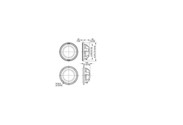 Kenwood KFC-WPS1000F 25cm Component Shallow Woofer