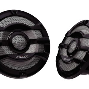 Kenwood KFC-2053MRB 20cm 300 Watt Powersports/Marine Boat Black Speakers