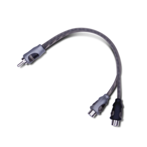 Rockford Fosgate RFIY-1M Twisted Rca Y Adapter (1) Male To (2) Female (Pair)