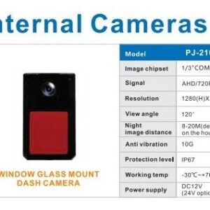 WINDOW MOUNT INTERNAL FRONT CAMERA FOR AVS COMMERCIAL SAFETY BUNDLES