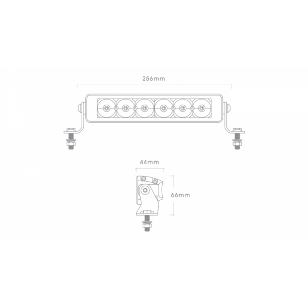 Big Red 12/24V 10In 1800L Led Light Bar