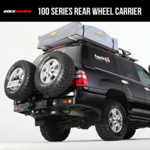 ROCKARMOR Rockarmor Steel Dual Wheel Carrier To Suit Toyota Landcruiser FJ100 1998-2007 and Lexus 470