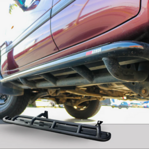 ROCKARMOR STEEL ROCKSLIDER SIDE STEPS TO SUIT TOYOTA LANDCRUISER 105 1998-2007 Series Wagon Solid Live Axle