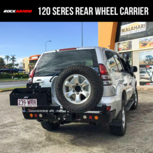 ROCKARMOR STEEL DUAL WHEEL CARRIER TO SUIT TOYOTA PRADO 120