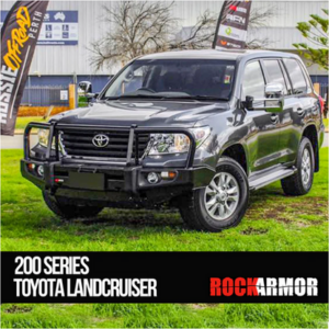 ROCKARMOR PREMIUM STEEL BULLBAR TO SUIT TOYOTA LANDCRUISER 200 GX/GXL (VX & SAHARA) 07-2015 (Bar Cut)