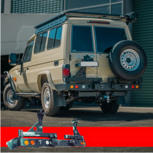 ROCKARMOR STEEL DUAL WHEEL CARRIER TO SUIT TOYOTA LANDCRUISER FJ75, FJ76 & FJ78 1992-2006 TROOPY WAGON