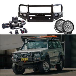 ROCKARMOR PREMIUM BULLBAR FRONTAL COMBO TO SUIT TOYOTA PRADO 90/95 1996-2002