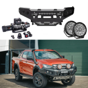 ROCKARMOR GT HOOPLESS BULLBAR FRONTAL COMBO PACK TO SUIT ISUZU DMAX 08/2020+