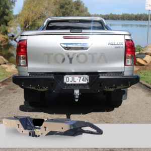 ROCKARMOR ROCKAMOR ELITE STEEL REAR STEP / TOWBAR TO SUIT TOYOTA HILUX N80 2015+