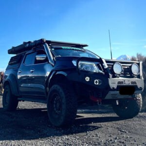 ROCKARMOR STEEL ROCKSLIDER SIDE STEPS TO SUIT NISSAN NAVARA NP300 D23 2015+