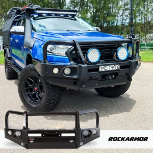 ROCKARMOR ELITE STEEL BULLBAR TO SUIT FORD RANGER PX1-2 (BUMPER CUT)