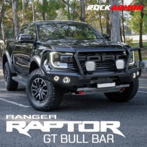 ROCKARMOR Rockarmor Steel GT Hoop Bull Bar To Suit For Ranger Raptor Next Gen 2023-2024 (Full Bar Replacement) & Built In Rated Recovery Point