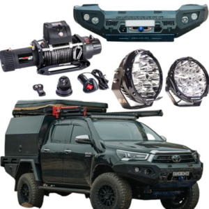 ROCKARMOR GT HOOPLESS BULLBAR COMBO PACK TO SUIT TOYOTA HILUX 2020+