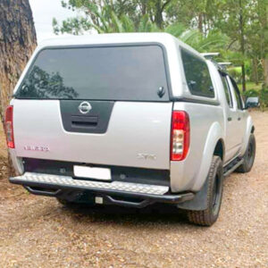 ROCKARMOR PREMIUM STEEL REAR STEP / TOW BAR TO SUIT NISSAN NAVARA D40 2005-2015