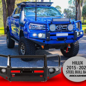 ROCKARMOR ELITE STEEL BULLBAR TO SUIT TOYOTA HILUX N80 2015-2020 (Full Bar Replacement)