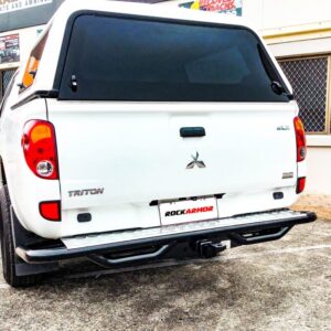 ROCKARMOR PREMIUM STEEL REAR STEP / TOW BAR TO SUIT MITSUBISHI TRITON MN/ML 2006