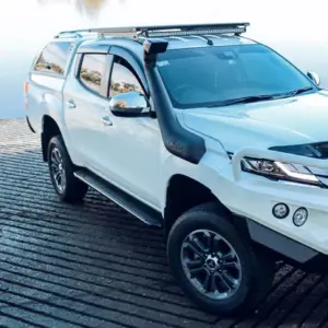 ROCKARMOR STEEL ROCKSLIDER SIDE STEPS TO SUIT MITSUBISHI TRITON MQ & MR 2015 To Current